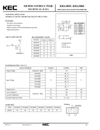 Datasheet KRA305E manufacturer KEC
